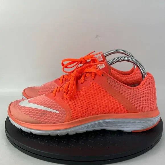 Nike FS Lite Run 3 Orange Athletic Running Shoes 807145-601 Women’s Size 8 - Picture 8 of 12